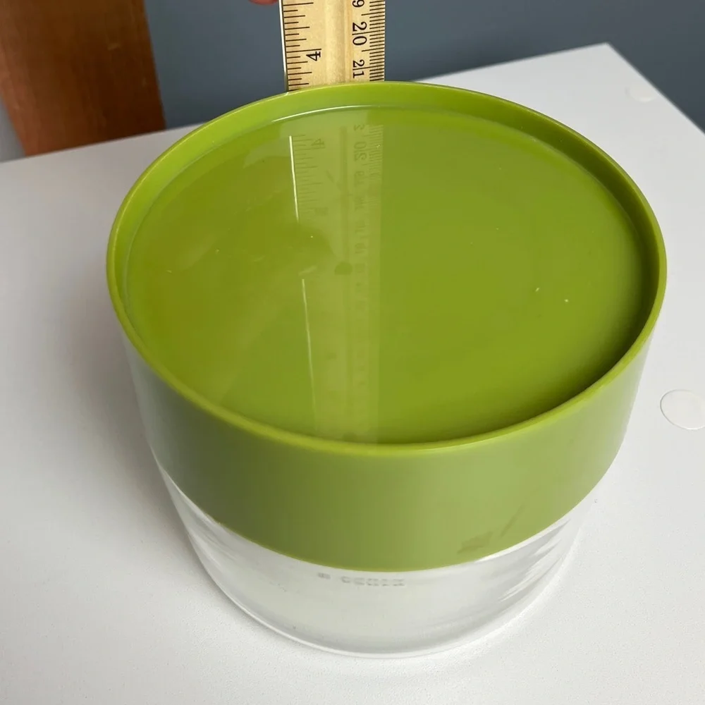 Vintage Pyrex Glass Canister Avocado Green Store n See Container with Lid
